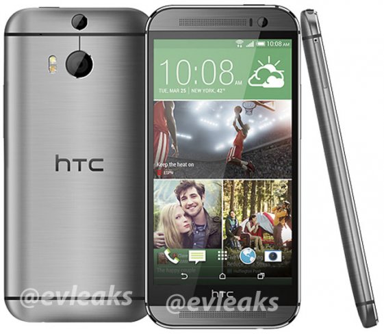 Das neue HTC One in silber [Bildmaterial: @evleaks]