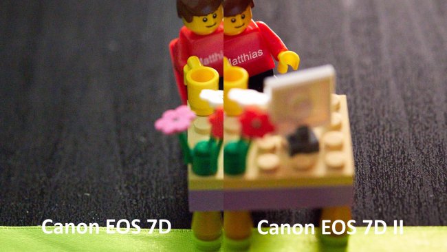 Bildrauschen bei ISO-3200 im Vergleich: Canon EOS 7D vs 7D Mark II