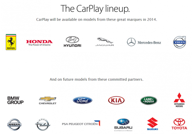 Apple CarPlay Lineup: Diese Hersteller bringen noch dieses Jahr oder zukünftig neue Modelle, die die Schnittstelle unterstützen. [Bildmaterial: Apple]