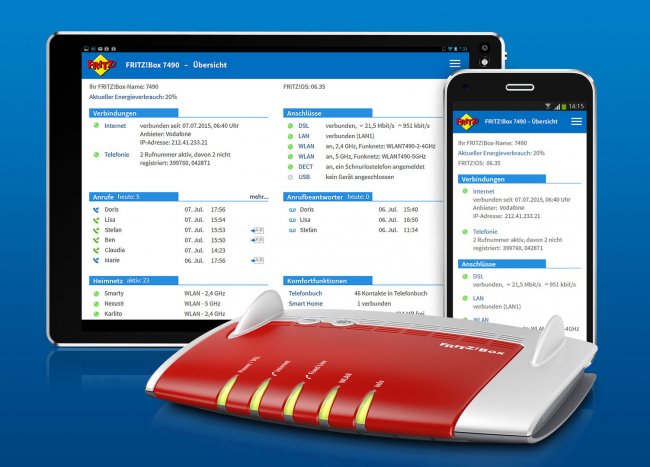 Fritz!OS 6.35: Bald mit responsive Design und neuen Features für alle aktuellen Fritz!Boxen (Quelle: AVM)