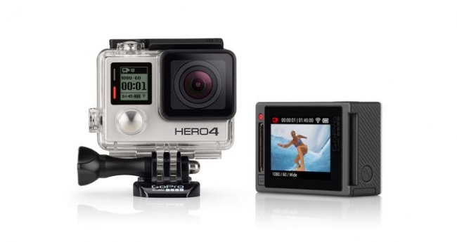 Als erstes Modell des Herstellers bietet die Hero 4 Silver ein Touchscreen-Display auf der Rückseite [Bildmaterial: GoPro]