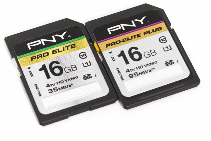 PNY Pro Elite und Pro-Elite Plus 16 GByte SDHC-Speicherkarten
