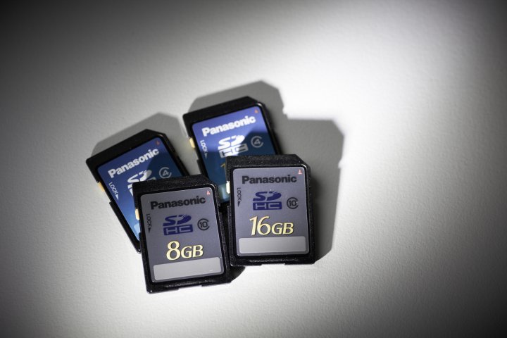 Panasonic Blue/Silver 8 & 16 GB