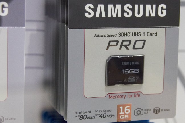Samsung SDHC Pro Serie mit UHS auf der IFA 2012