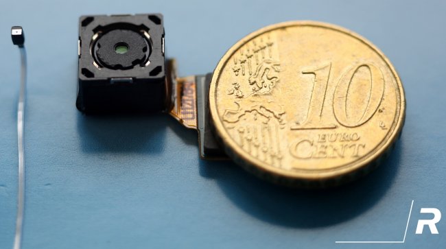 Der Lensless Sensor ist noch in einem frühen Entwicklungsstadium und mit einer Diagonale von ~200 µm winzig [Bildmaterial: Rambus]
