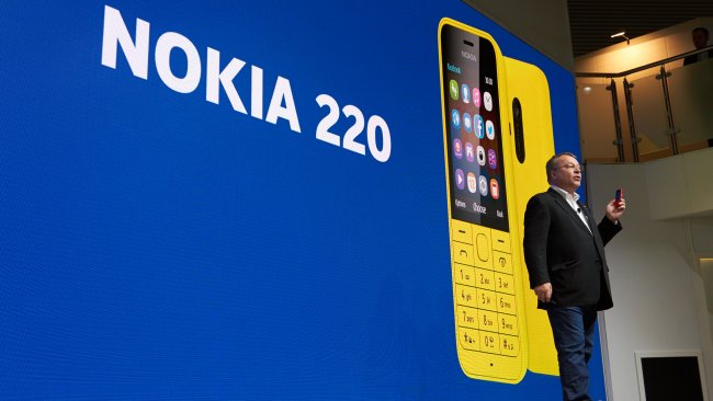 Nokia Pressekonferenz auf dem MWC 2014 in Barcelona