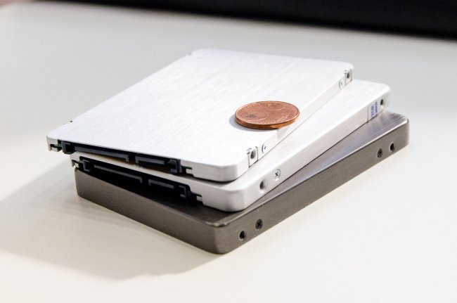 Am Stand von Plextor konnten wir die neue flache M6 SSD sowie zwei weitere Modelle für die noch sehr frische M.2-Schnittstelle (NGFF) begutachten.