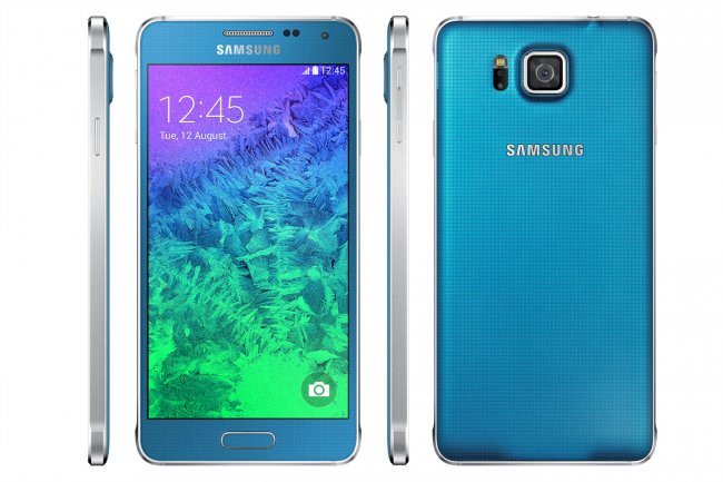 Interessanterweise ist der Rahmen an den Ecken etwas dicker gestaltet, wodurch das Galaxy Alpha möglicherweise besser in der Hand liegt [Bildmaterial: Samsung]