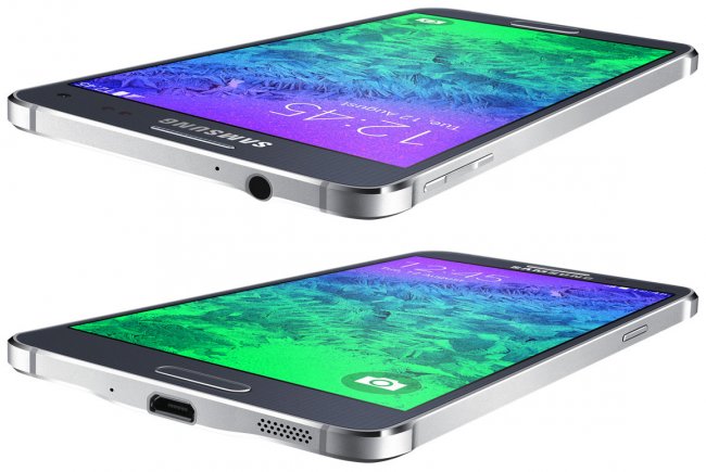 Das neue Design steht beim Alpha für einen dünnen Rahmen, der stellenweise von den Antennen durchzogen wird, außerdem ist der Lautsprecher nach unten gewandert [Bildmaterial: Samsung]