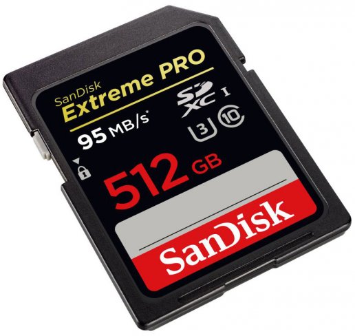 SanDisk Extreme Pro SDXC 512 GB [Bildmaterial: SanDisk]