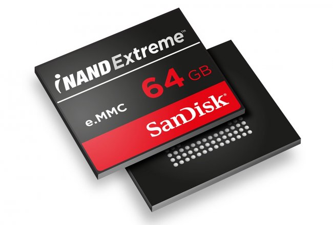 SanDisk iNAND Extreme EFD nach e.MMC-5.0-Spezifikationen [Bildmaterial: SanDisk]