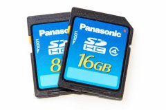 Panasonic Blue/Silver 8 & 16 GB