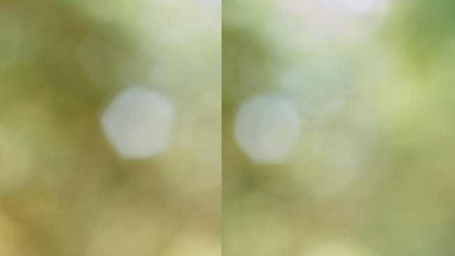 Bokeh-Vergleich: Canon EF 50 mm f/1.8 II (links) und Canon EF 50 mm f/1.8 STM (rechts) | f/4, Canon EOS 5Ds