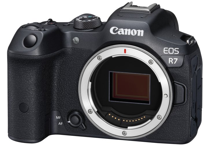 Canon EOS R7: Im Inneren werkelt die Kombination aus einem 32-Megapixel-Sensor und dem DIGIC X Bildprozessor [Bildmaterial: Canon Deutschland]