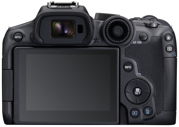 Canon EOS R7: Das rückseitige Einstellrad wandert nach oben und umschließt den Joystick [Bildmaterial: Canon Deutschland]