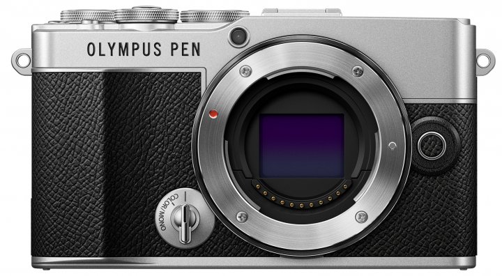 Olympus Pen E-P7: Gut zu erkennen ist das Profilsteuerungsrad [Bildmaterial: OM Digital Solutions]
