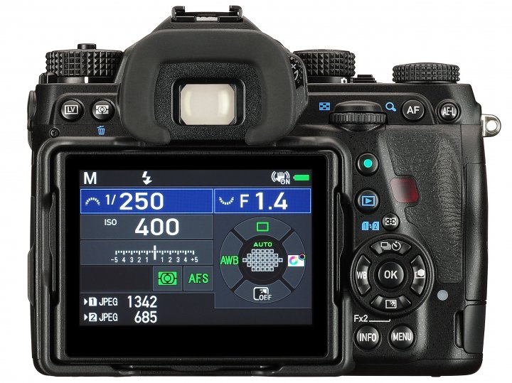Pentax K-1 Mark II: Auch das Menü bleibt seinem Design 'Jahrgang Windows XP' treu [Bildmaterial: Ricoh]