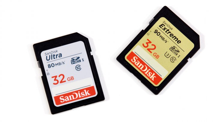 SanDisk Ultra 80 MB/s und Extreme 90 MB/s