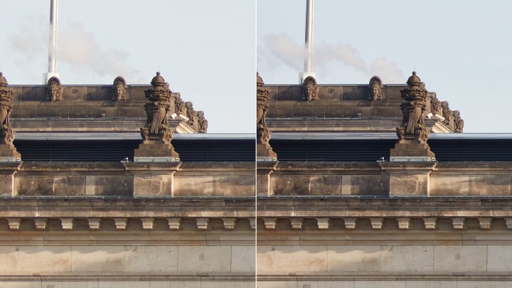 Sigma 85 mm F1.4 DG HSM ART + Canon EOS 5Ds R | Bildschärfe am Bildrand (links: f/1.4, rechts: f/2.8)