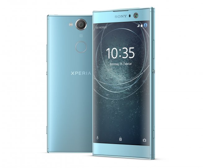 Neue Sony-Smartphones wie das Sony Xperia XA2 tragen den Fingerabdruck-Scanner hinten