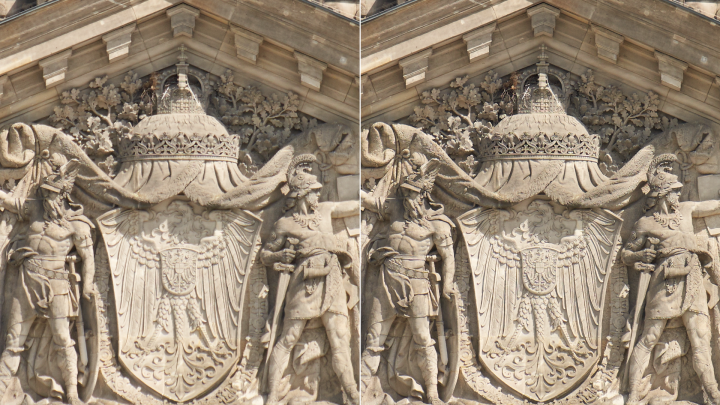 Bildqualität Tamron 70-180mm Di III VXD + Sony Alpha 7R IV | Bildmitte, 180 mm, f/2.8 vs. f/5.6