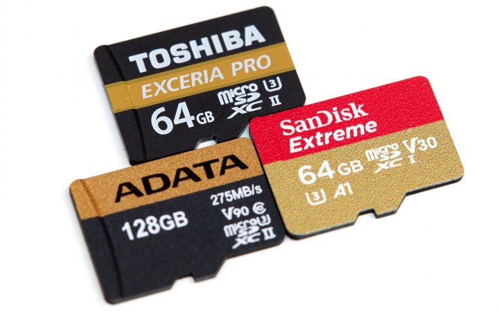 Die besten microSD-Speicherkarten 2017: Toshiba Exceria Pro M501, Adata Premiere One 290 MBs und SanDisk Extreme Pro 100 MBs