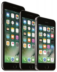 Drei Größen: Das iPhone 7 ist zwischen dem iPhone 7 Plus und iPhone SE platziert