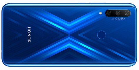 Wählt man das Honor 9X in Sapphire Blue, kann man sich über hübsche Lichteffekte auf der Rückseite freuen