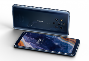 Das Nokia 9 PureView hat gleich fünf Kameras auf der Rückseite und eine 20-MP-Selfie-Kamera auf der Vorderseite