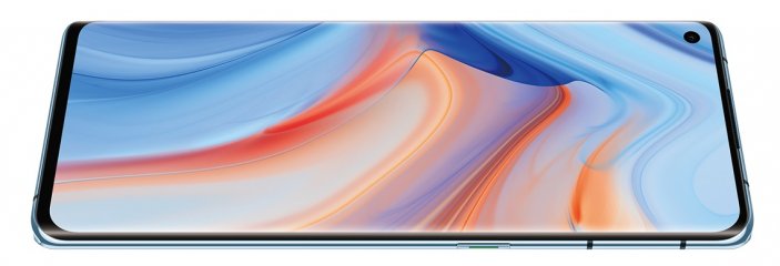 Das Display des Oppo Reno4 5G ist an den Rändern gewölbt und schließt bündig mit dem Gehäuse ab