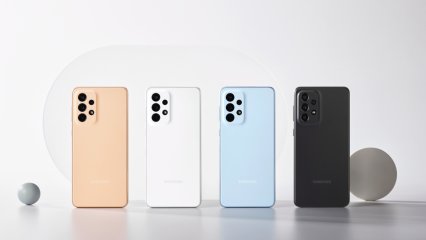 Vier Kameras sind auf der Rückseite des Samsung Galaxy A33 5G zu finden