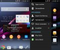 Benutzeroberfläche der Sony UI beim Sony Xperia Z1. Im App Drawer lässt sich hier die Reihenfolge der Apps beliebig ändern.